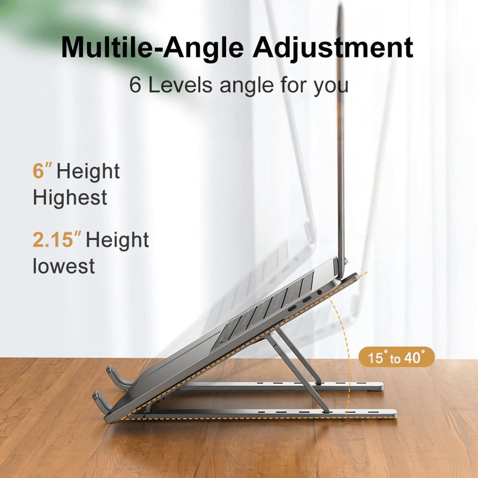 Portable Metal Aluminum, Foldable Laptop & Tablet Stand