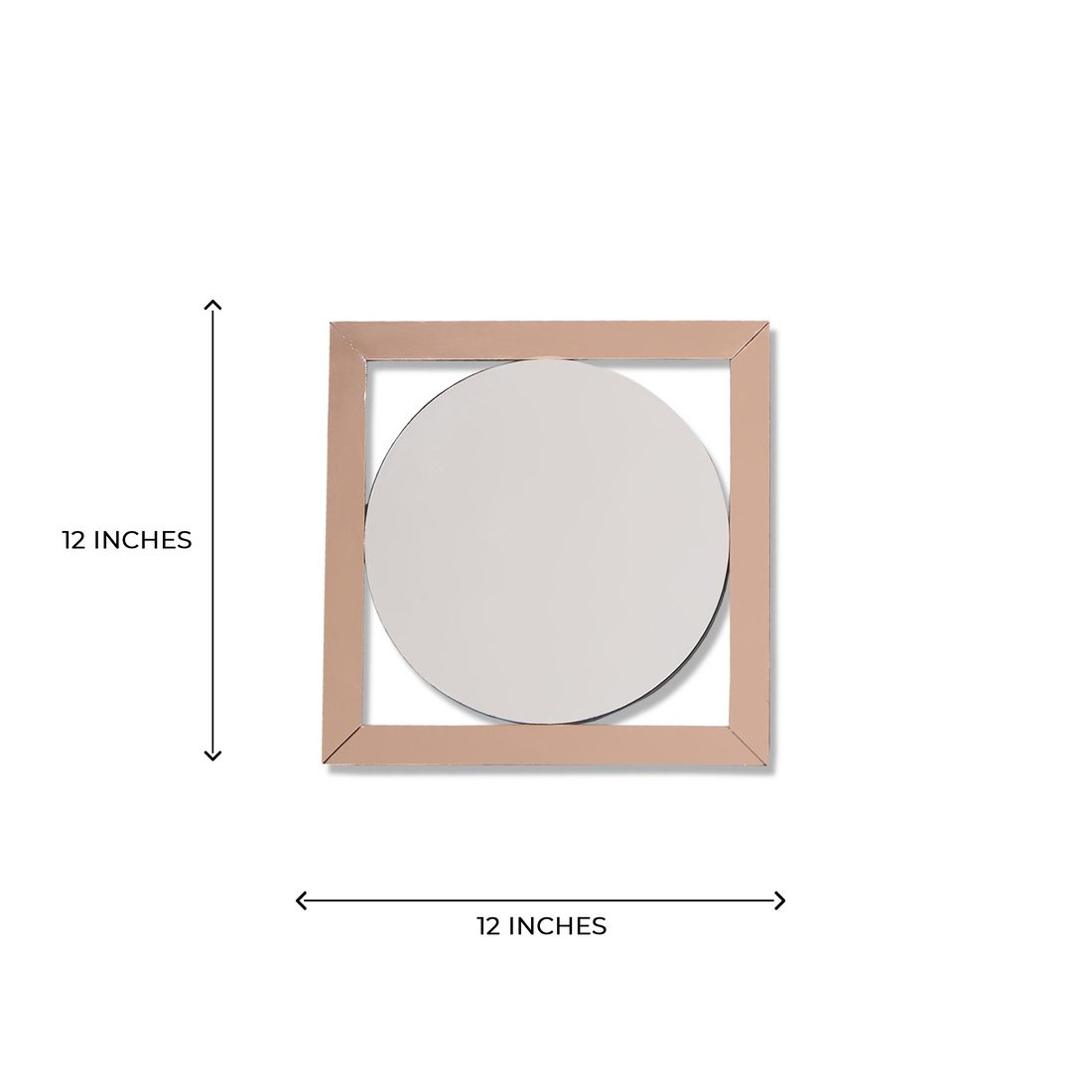 Circle Decoration Mirror Frame (1 ft x 1 ft)