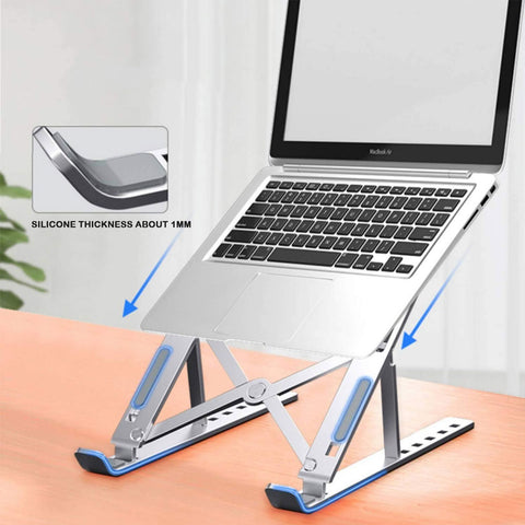 Portable Metal Aluminum, Foldable Laptop & Tablet Stand