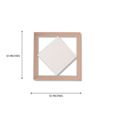 Rhombus Decoration Mirror Frame (1 ft x 1 ft)